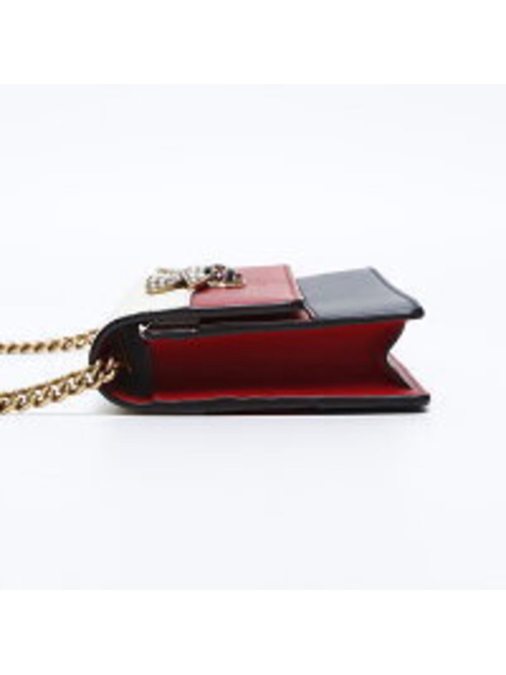 Gucci Queen Margaret White Red Navy Bee-Embellished Chain Crossbody - Picture 7 of 16